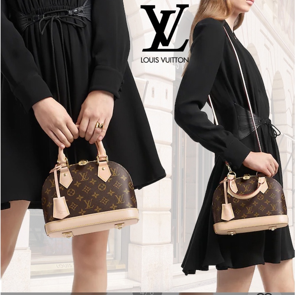 Louis Vuitton Alma Bb brown monogram top handle bag - Picture 6 of 16